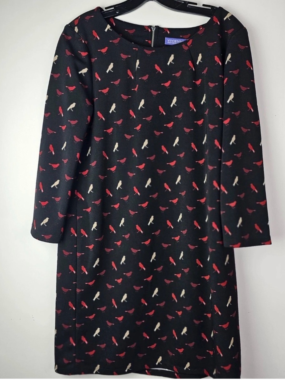 Vivienne Tam Shift Dress with Bird Motif